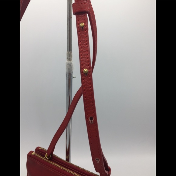 Steven Alan Red Leather Crossbody Bag - Picture 4 of 15